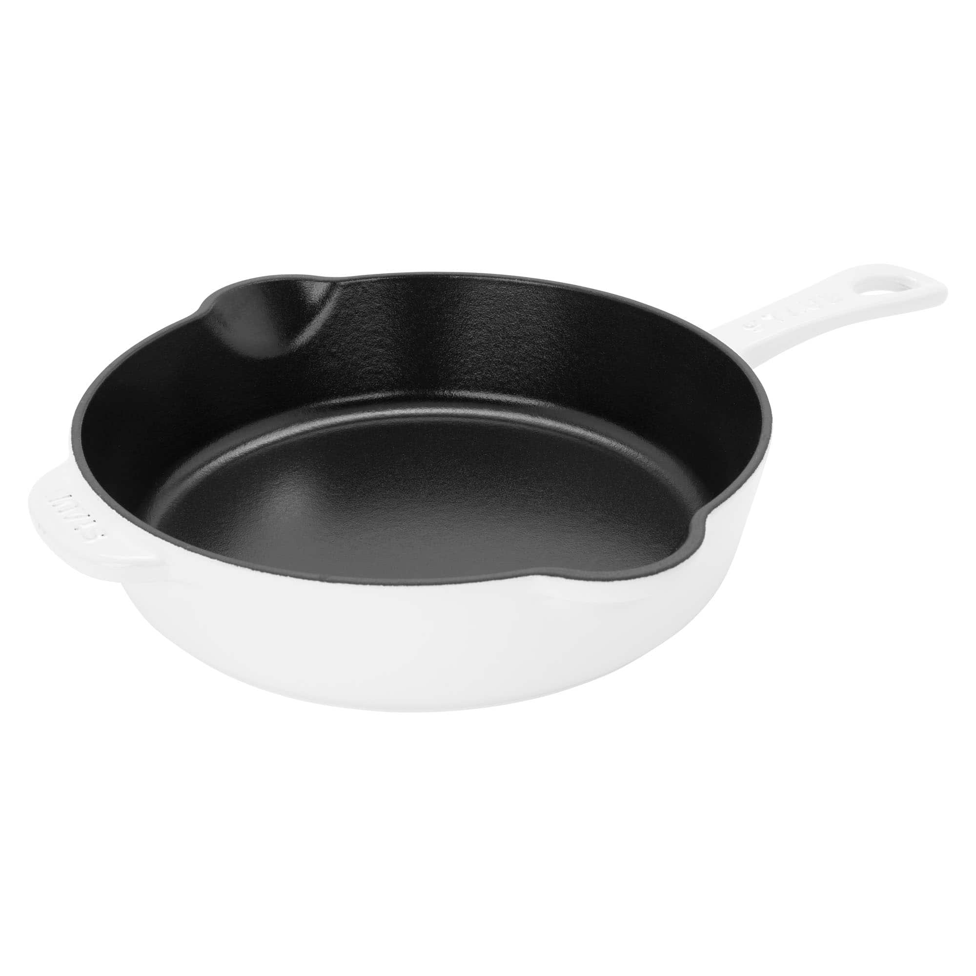 Staub - Cast Iron 8.5-inch Traditional Deep Skillet - White
