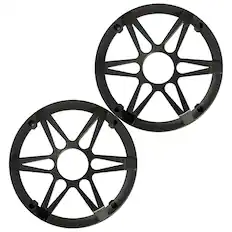 Front. Enrock Marine - Enrock 6.5" Grilles for EM265RGB Marine Speaker (Charcoal, Pair).