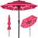 Front. Best Choice Products - Best Choice Products 10ft 3-Tier Solar Patio Umbrella w/ 24 LED Lights, Tilt Adjustment, Easy Crank - Hot Pink - Hot Pink.