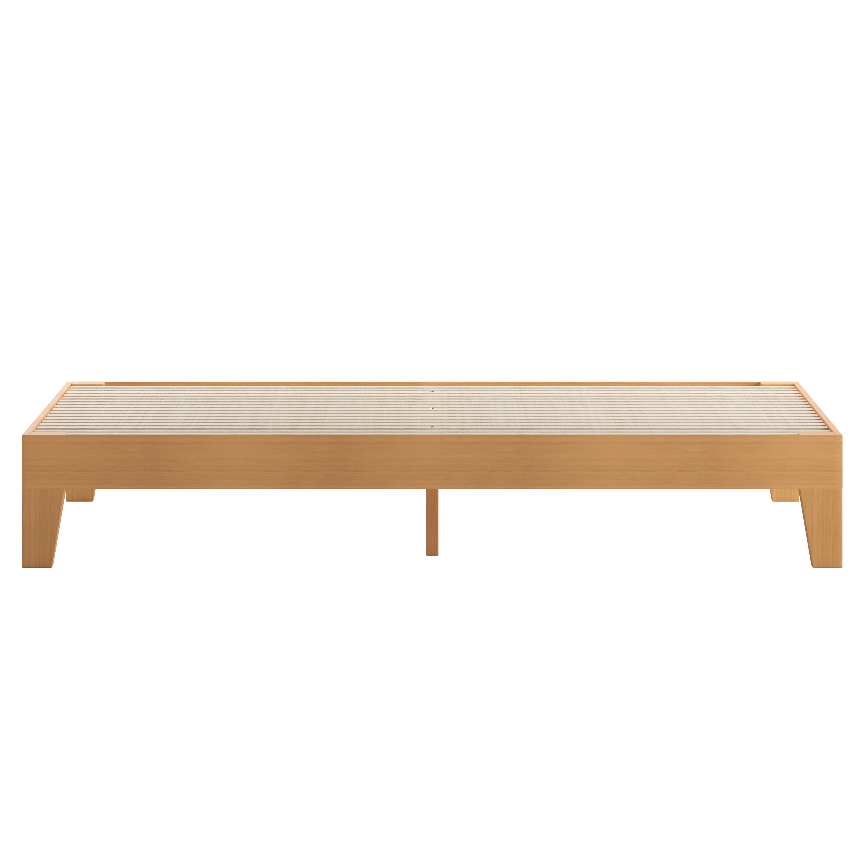 Alt View 8. Emma + Oliver - Avila Wooden Platform Bed with Wooden Support Slats; No Box Spring or Foundation Required - Natural.