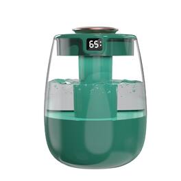 Cluzine - Green Humidifier with Digital Display, Dual Nozzle, Timer, Quiet for Bedroom Office