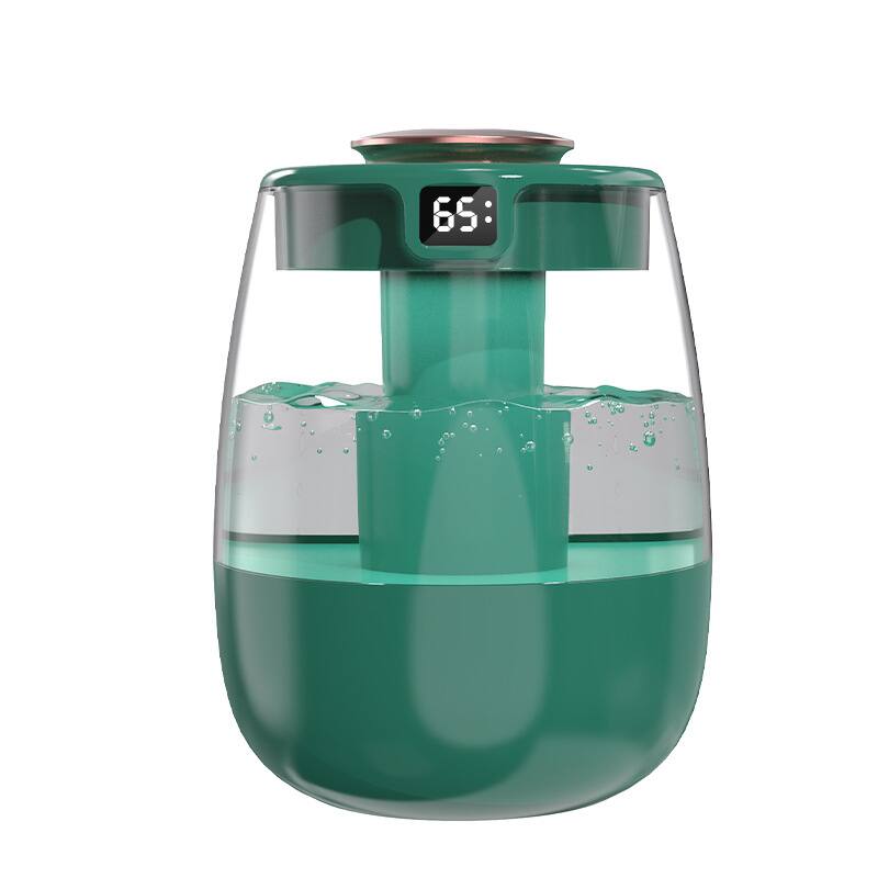 Cluzine - Green Humidifier with Digital Display, Dual Nozzle, Timer, Quiet for Bedroom Office