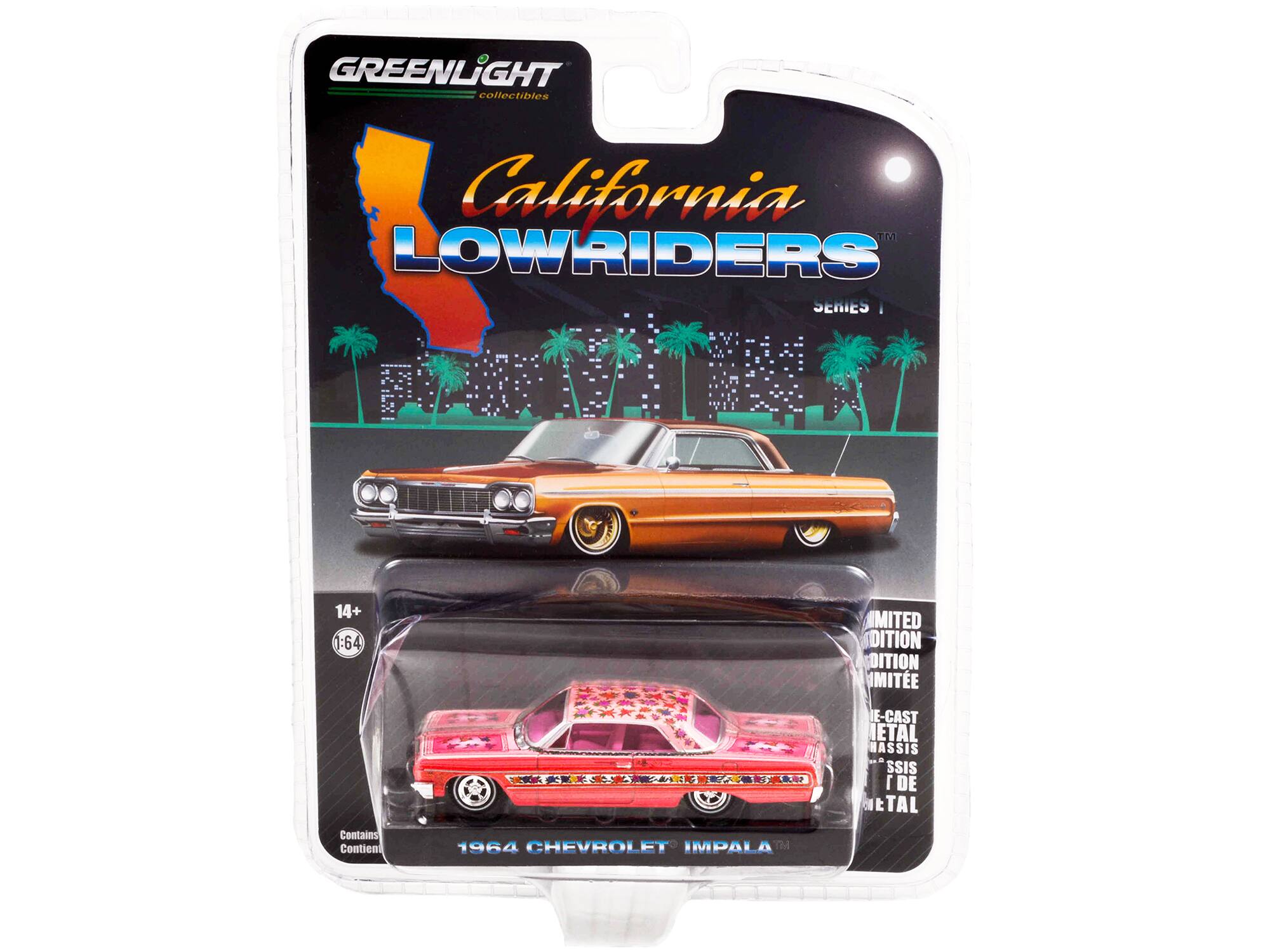 GREENLiGHT collectibles California TM LOWRIDERS SERIES 1 14+ 1:64 LIMITED EDITION Contains 1964 CHEVROLET IMPALA
