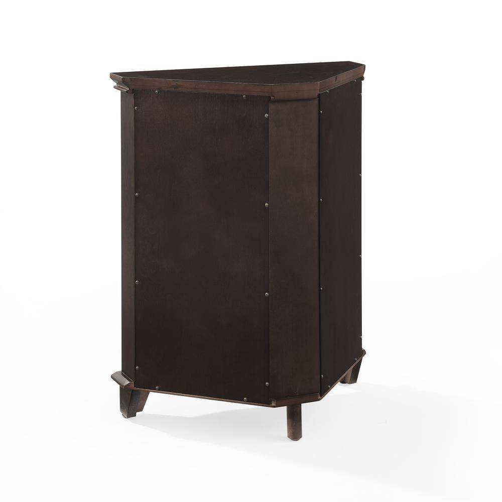 Back. Crosley Furniture - Lydia Corner Storage Cabinet - Espresso.