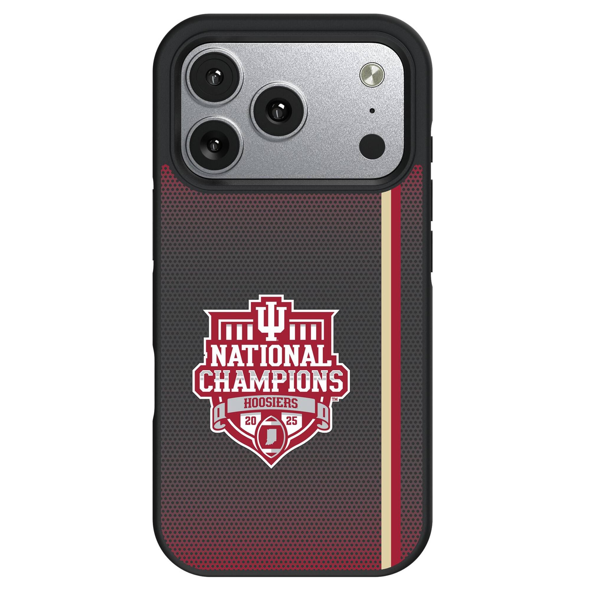 Keyscaper - NCAA - Indiana Hoosiers College Football Playoff 2025 National Champions iPhone Bump Case - 16 Plus - Black price history on PriceWatchPro