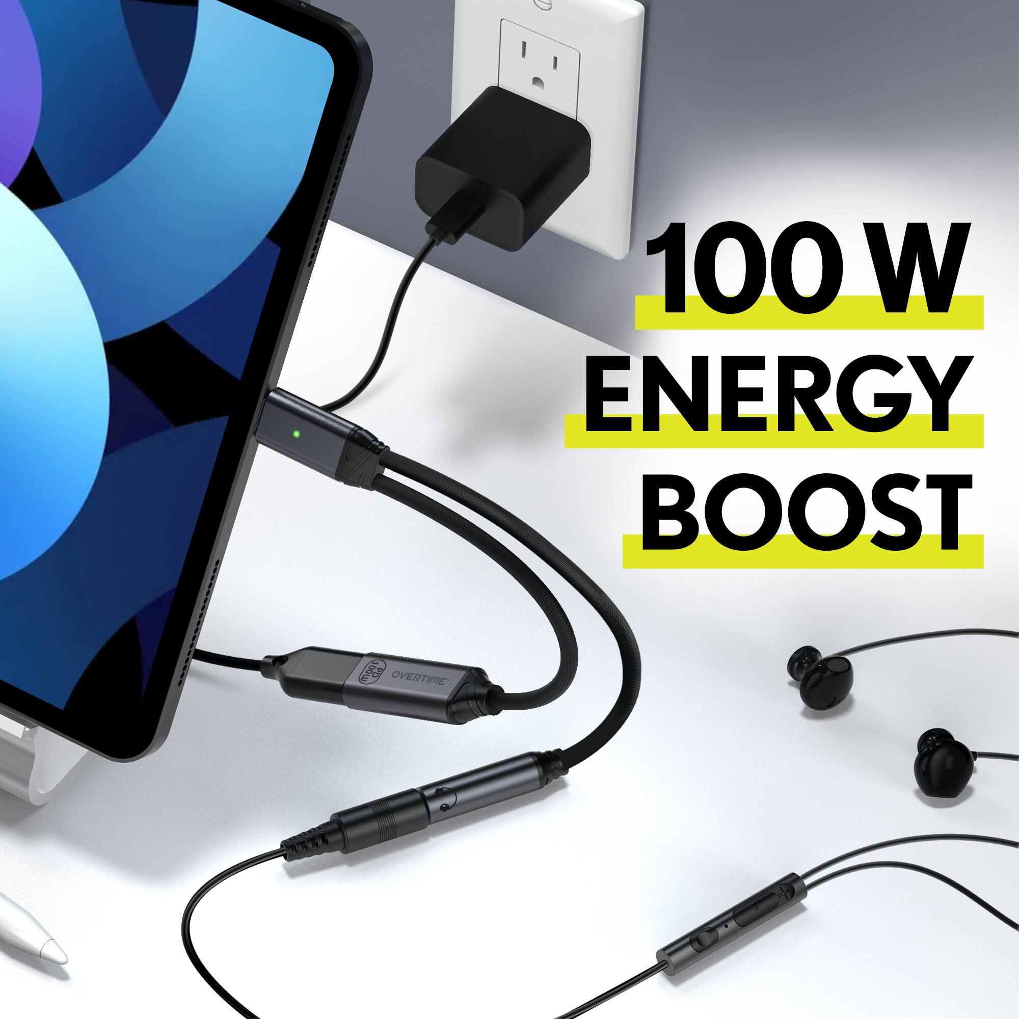 100 W ENERGY BOOST  
3 OVERTIME