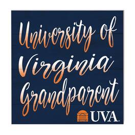 Jardine - Virginia Cavaliers 10'' x 10'' Grandparent Plaque - Navy