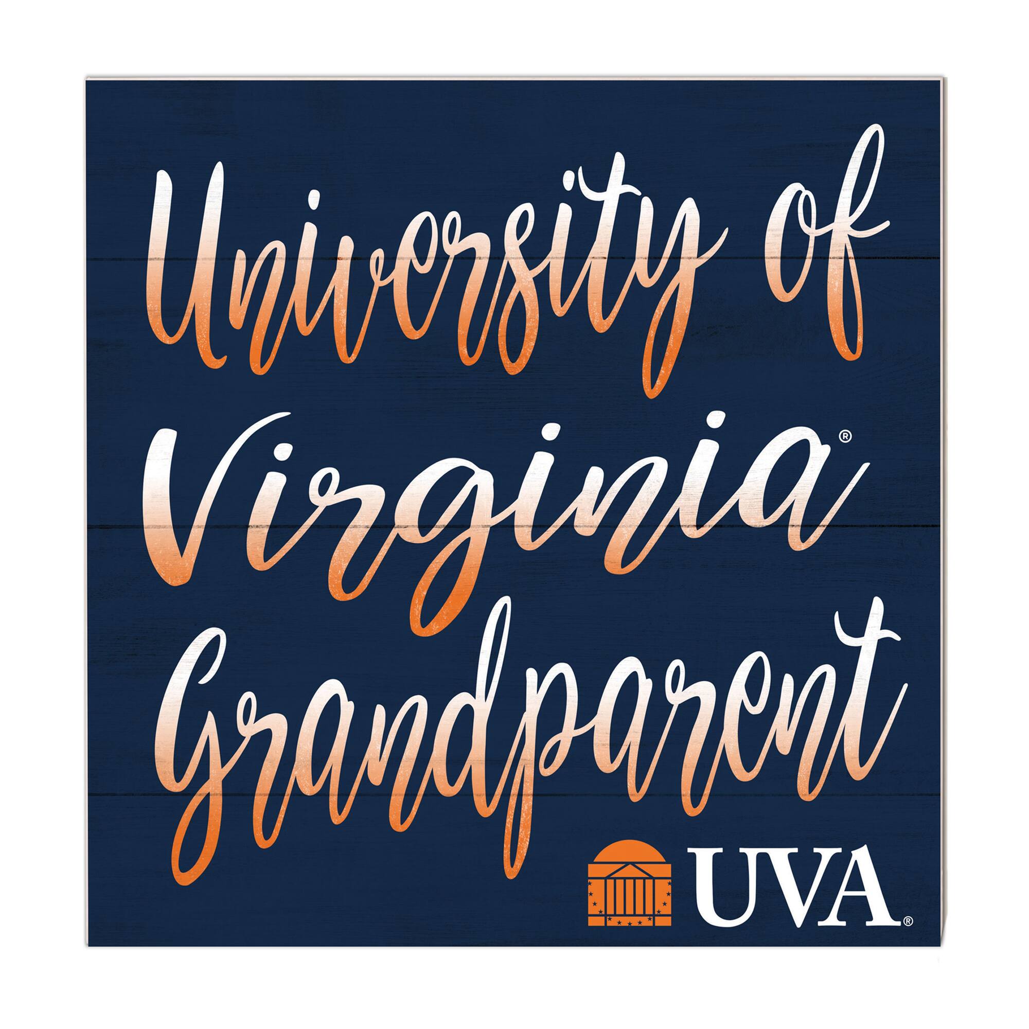 Navy Virginia Cavaliers 10'' x 10'' Grandparent Plaque