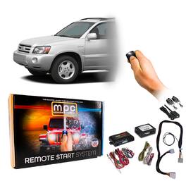 MPC - 5-Button Remote Starter For 2004-2007 Toyota Highlander - Gas - Plugin T-Harness - Black