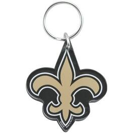 WinCraft - New Orleans Saints High Definition Logo Keychain - Vegas Gold