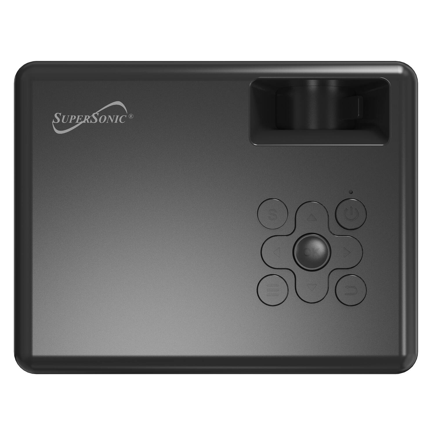 Alt View 8. Supersonic - 720p HD 800 ANSI Lumen Compact LED Projector - Black.