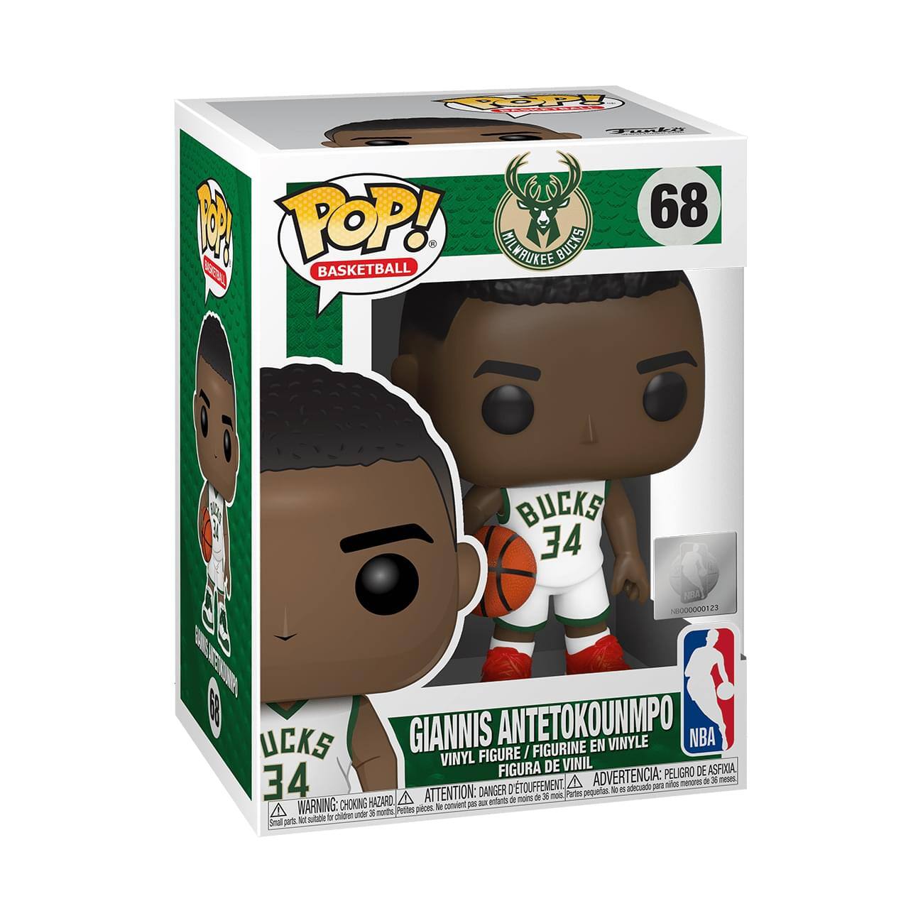 Milwaukee Bucks NBA Funko POP Vinyl Figure | Giannis Antetokounmpo - Green