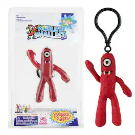 Super Impulse - World's Smallest Yo Gabba Gabba Plush Backpack Clip | Muno - Red