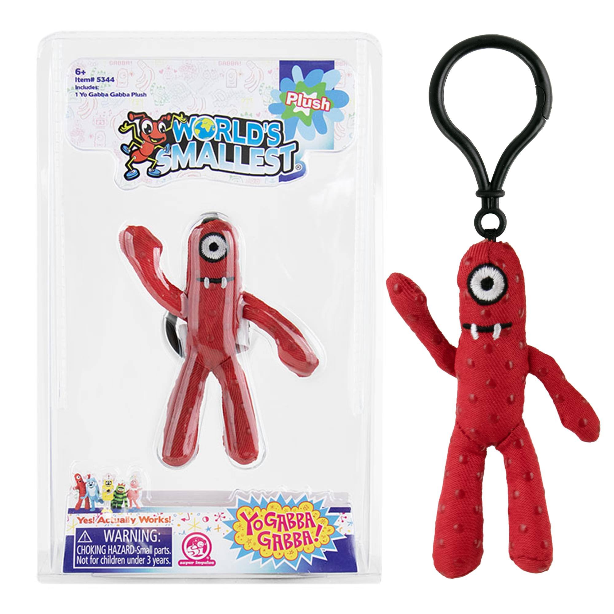 CABOR! CABBA! 6+ Item# 5344 Includes: 1 Yo Gabba Gabba Plush Plush WORLD'S SMALLEST
Yes! Actually Works! WARNING: CHOKING HAZARD-Small parts. Not for children under 3 years.