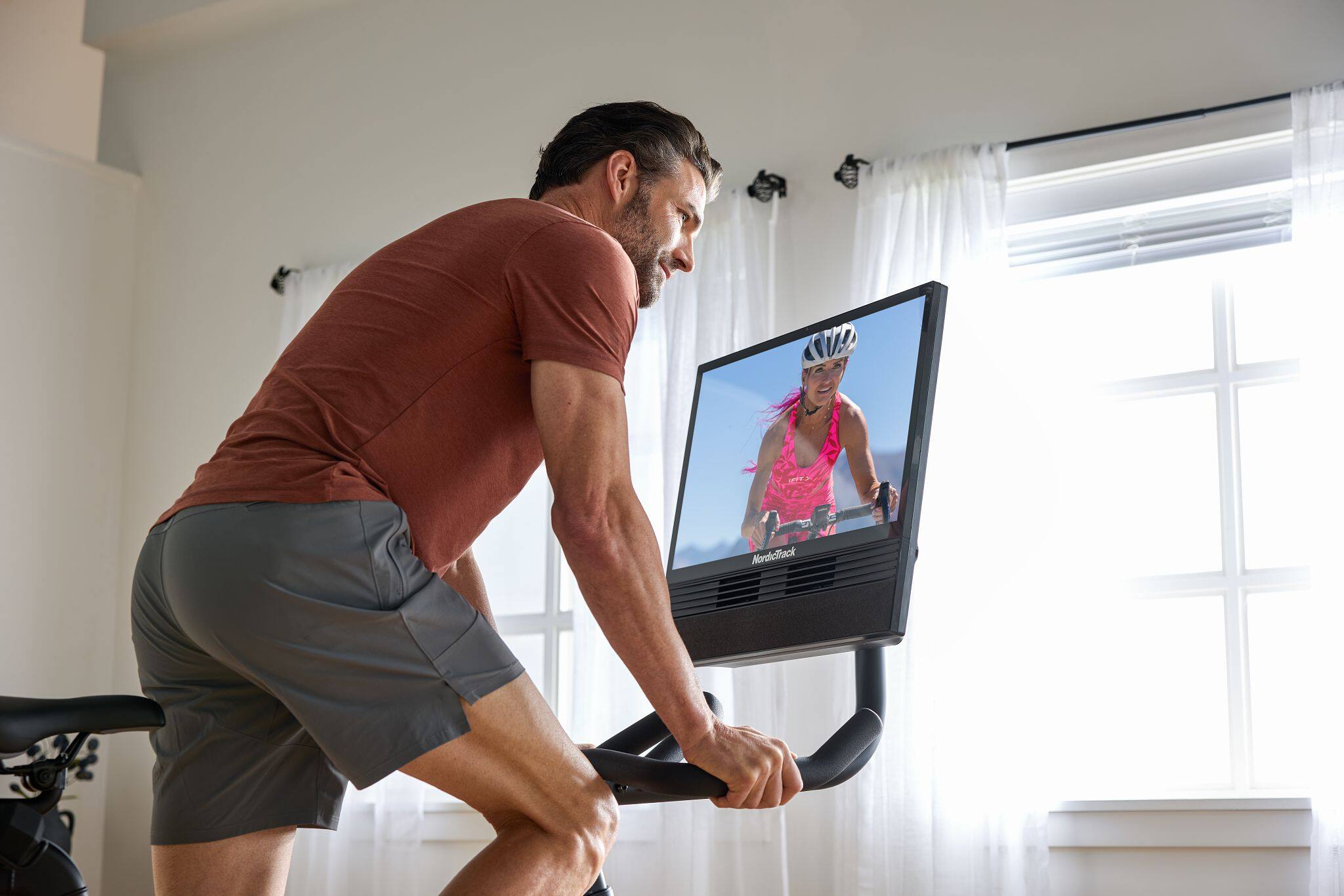 Alt View 21. NordicTrack - NordicTrack 24 Studio Bike for a Best-In-Class Cycling Experience - Black.