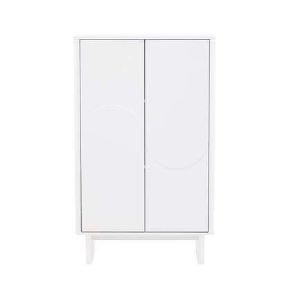 Front. TinyHomie - Ella 32 Inch Accent Cabinet White - White.