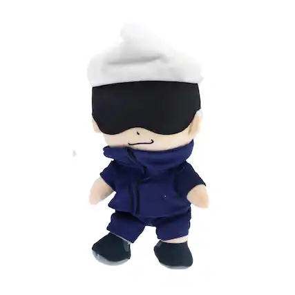 Front. Just Funky - Jujutsu Kaisen 11 Inch Collector Plush | Satoru Gojo - Black.
