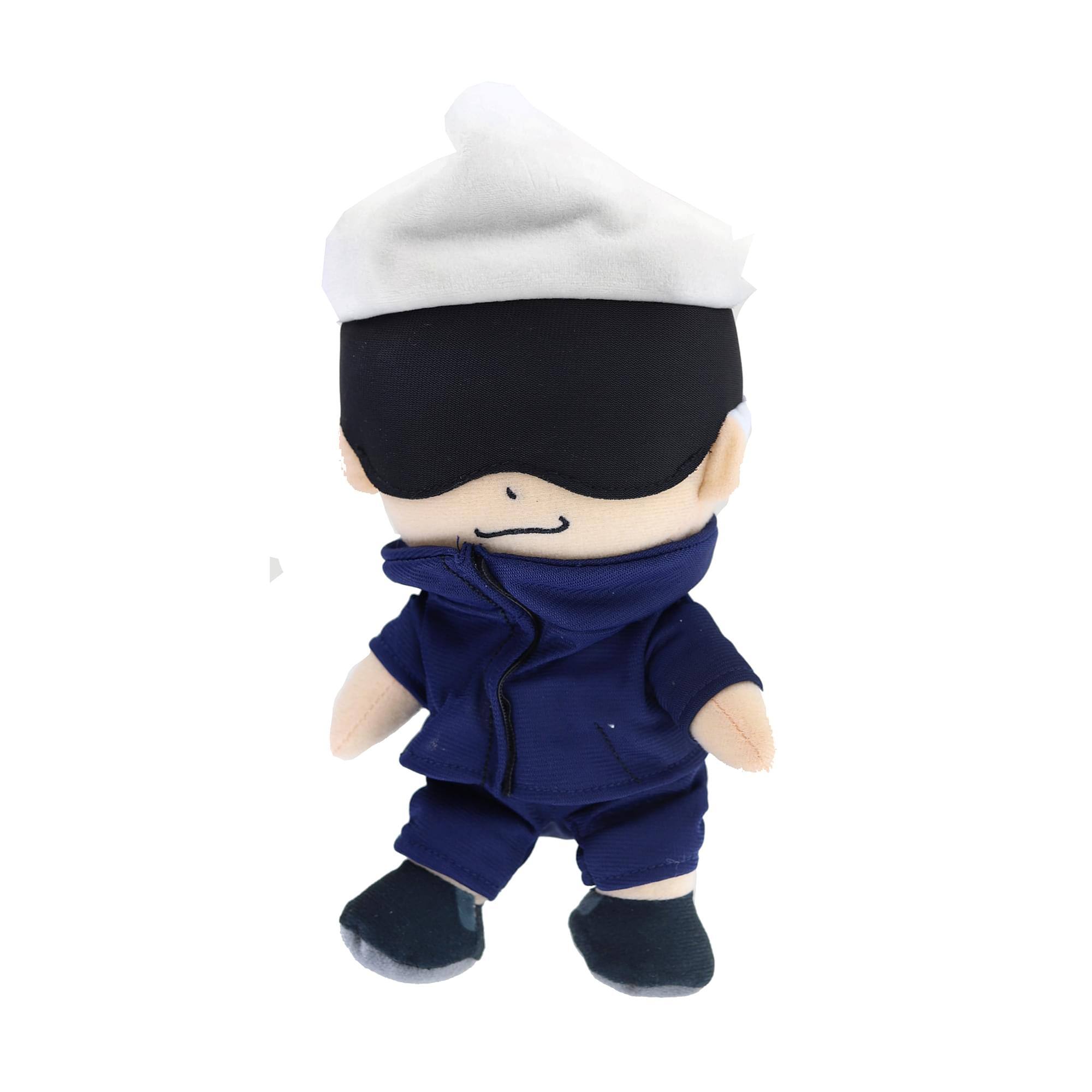Front. Just Funky - Jujutsu Kaisen 11 Inch Collector Plush | Satoru Gojo - Black.