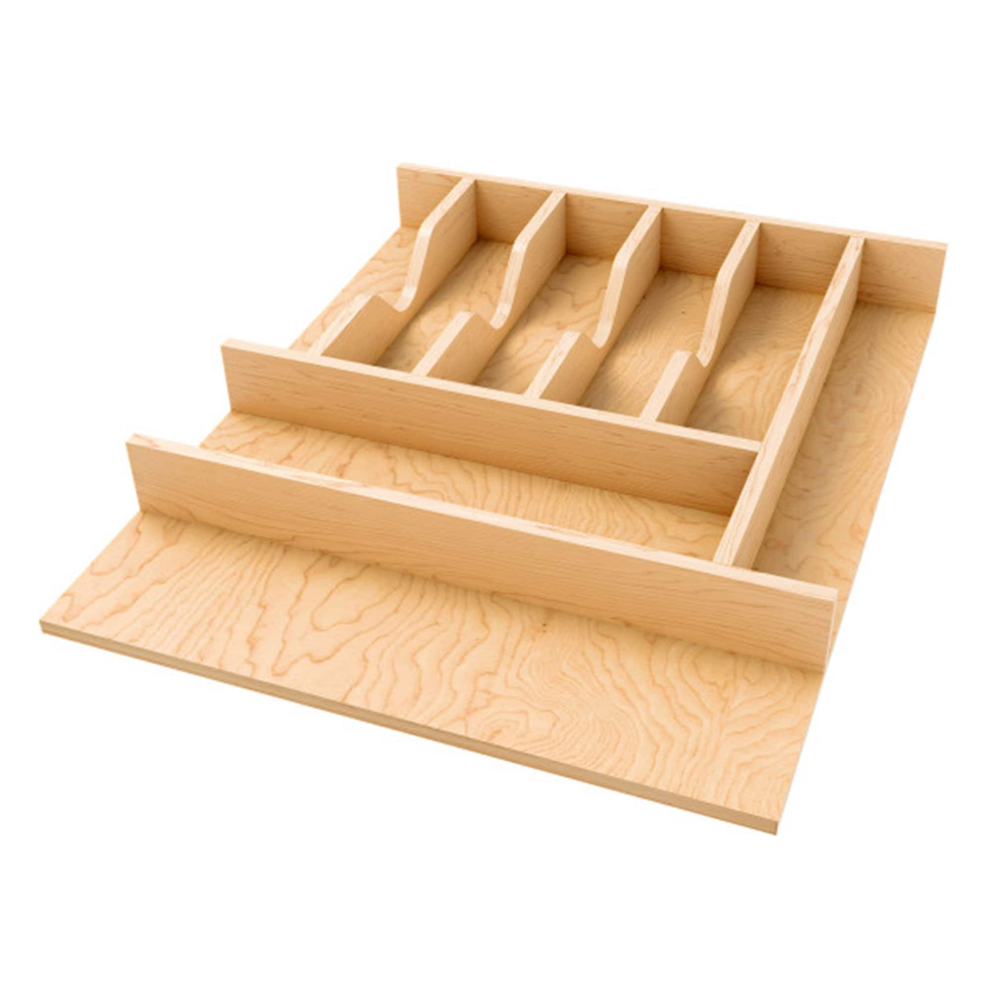 Rev-A-Shelf - Natural Maple Right Size Utensil Drawer Insert, 16-1/4" x 19-1/2" - Light Brown