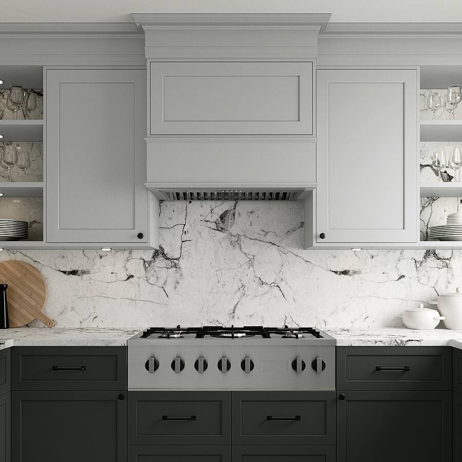 28 Inches Streamline 28 inches Externally Vented Range Hood Insert Brushed ...