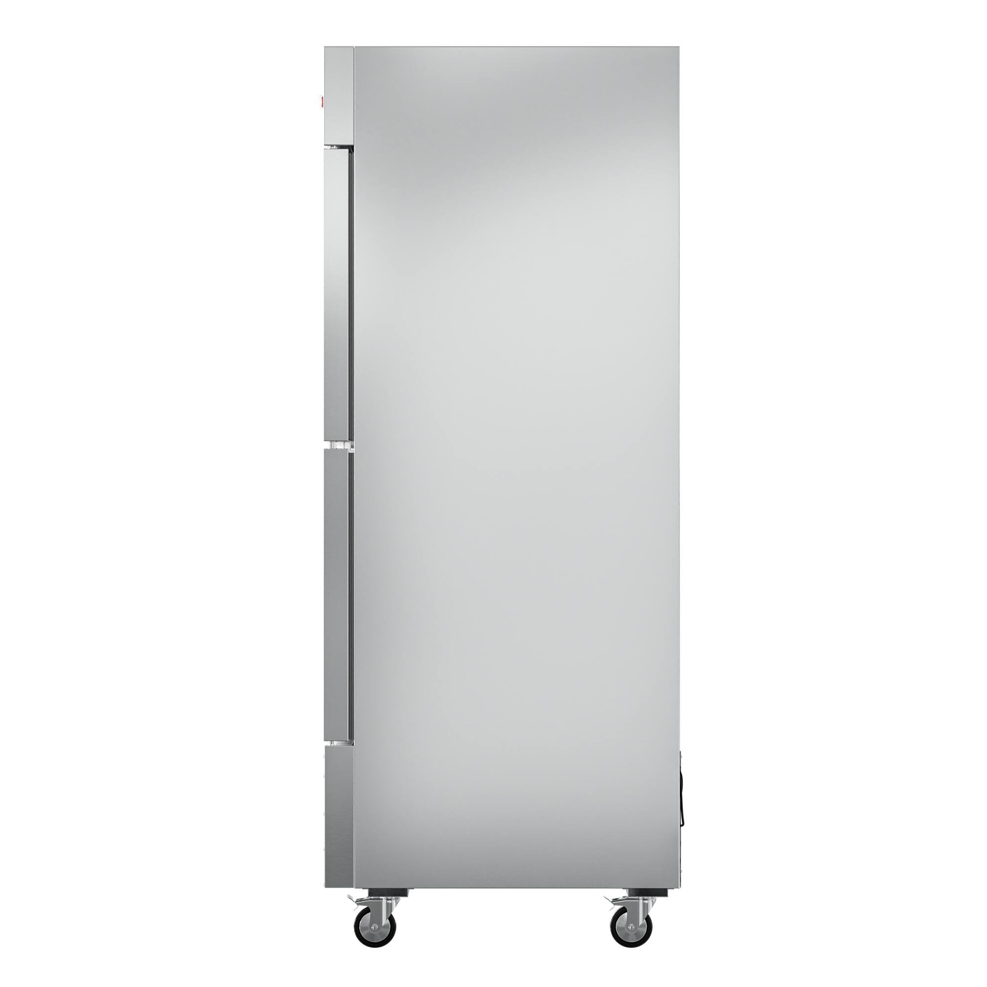 Alt View 3. Koolmore - 54 in. Commercial Stainless Steel Solid Half Door Reach-In Refrigerator 47 cu. ft. RIR-2D-SSHD - Stainless-Steel.