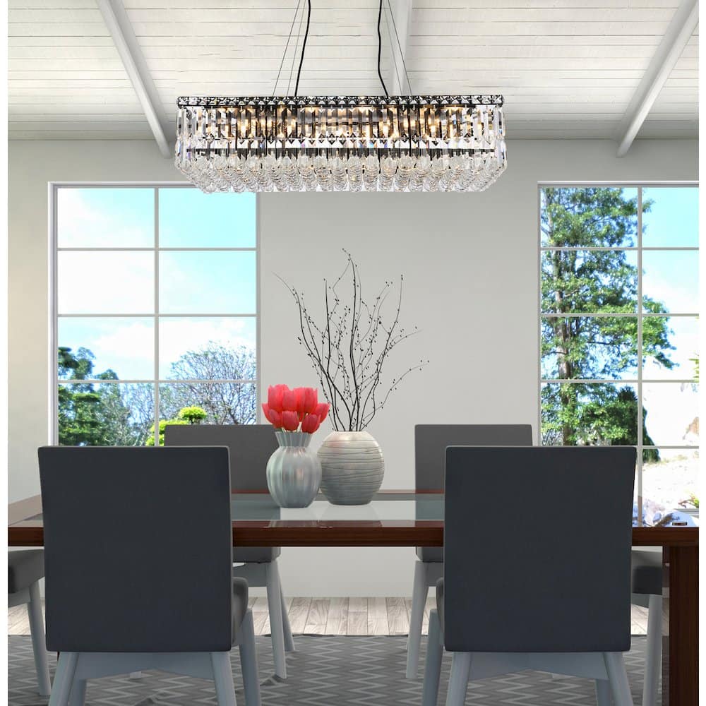 Elegant Lighting - Maxime 32 Inch Black Chandelier - Black And Clear price history on PriceWatchPro