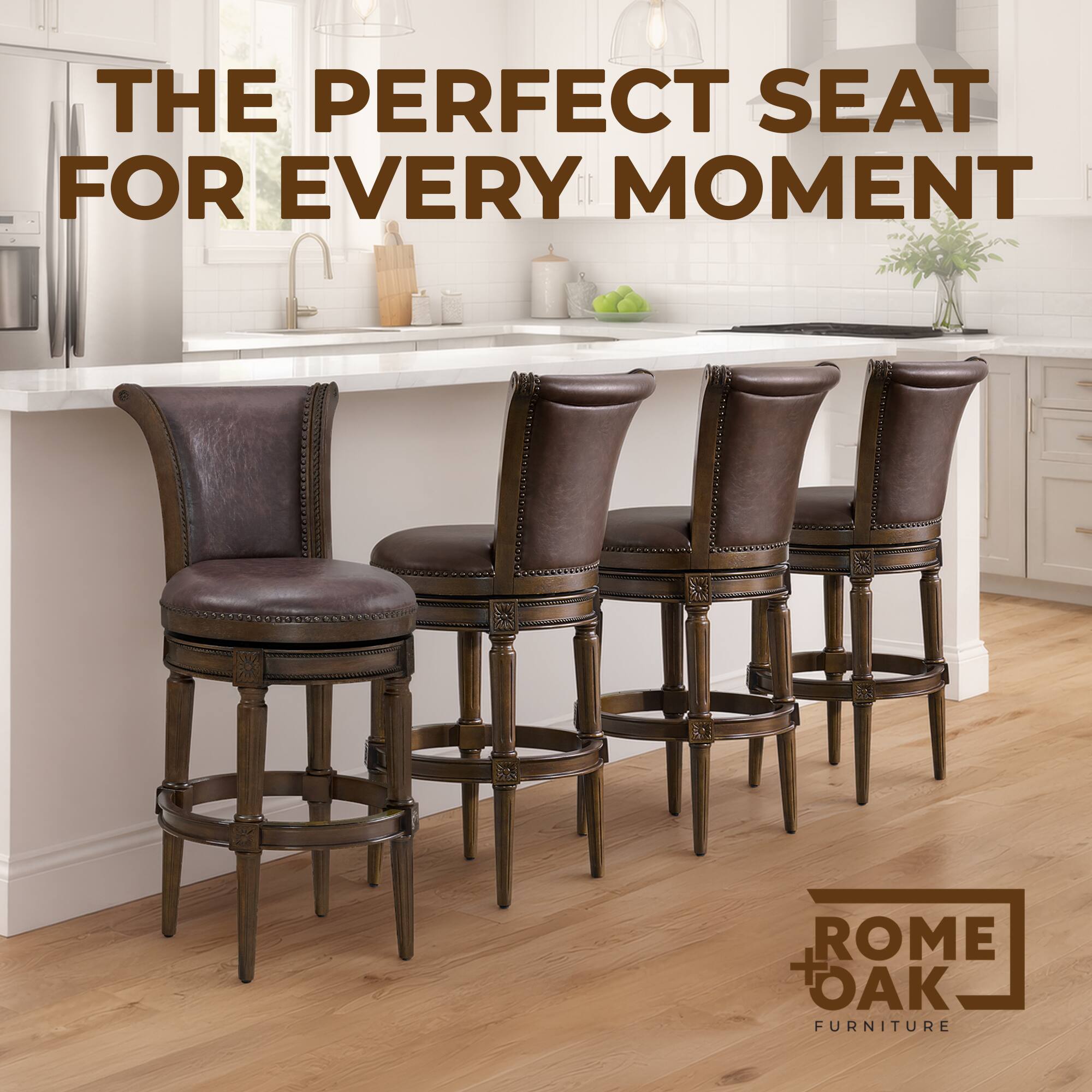 THE PERFECT SEAT FOR EVERY MOMENT  
ROME + OAK FURNITURE