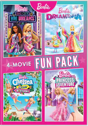 Front. Barbie 4-Movie Fun Pack - DVD.