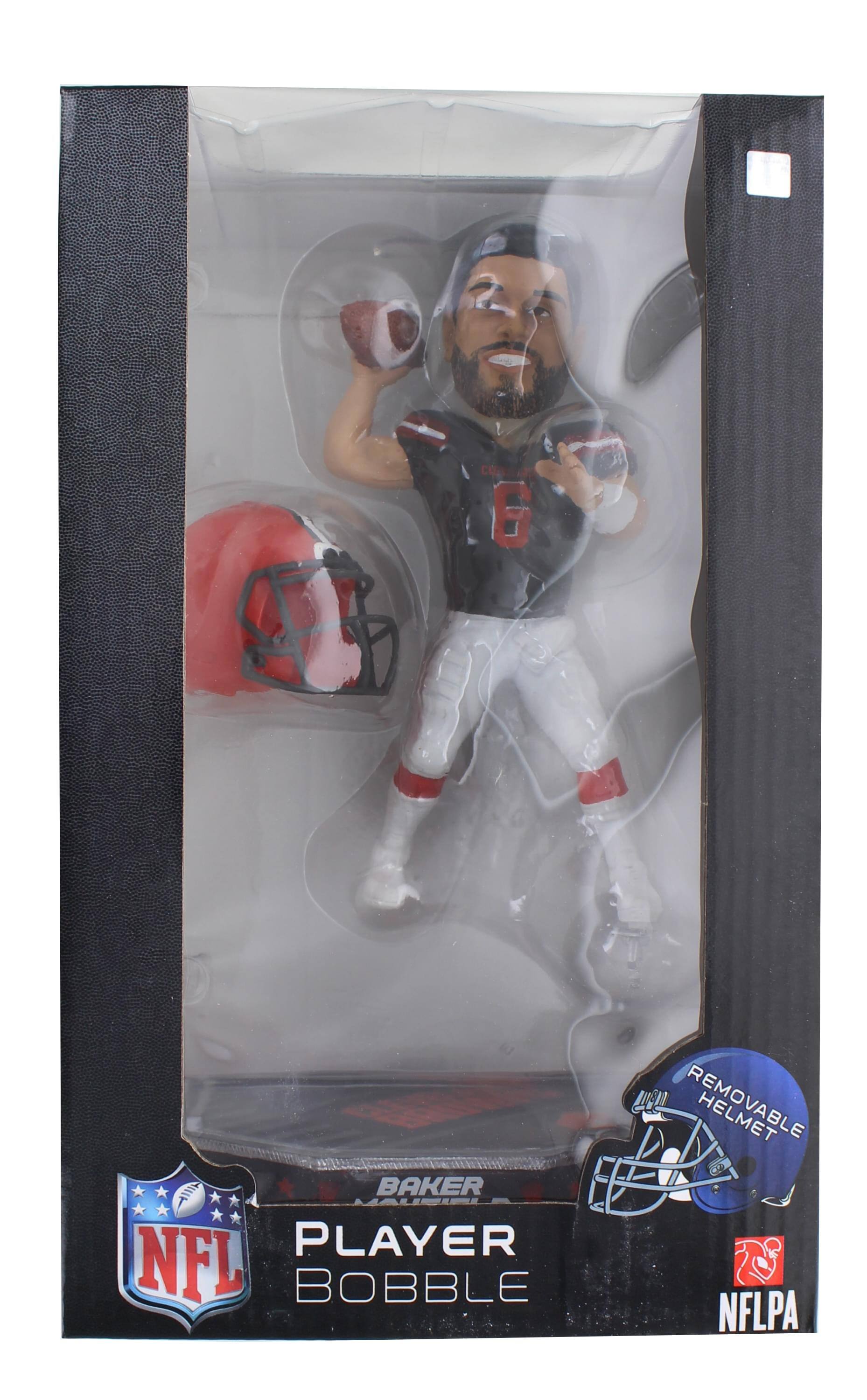 C 8 BAKER MAUBIEI PLAYER NFL BOBBLE HELMET - NFLPA