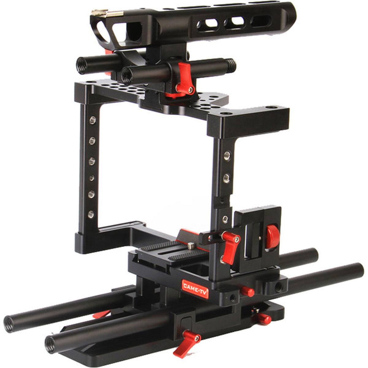Alt View 1. Came-TV - Came-TV DSLR Cage w/Hand Grip for GH4, Sony A7s  Canon 5D Mark III Cameras.