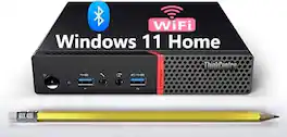 Lenovo - Refurbished Excellent - ThinkCentre M900 Tiny PC, Intel Core i5-6500 Up to 3.6 GHz, 16GB DDR4, 250GB SSD, USB WiFi, WIN11P - Black