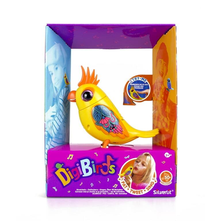 Sure, here is the corrected and grouped text from the image:

---

**DigiBirds**

- **3+**
- **50+ Melodias**
- **Streichets - Zwitschern - Singen**
- **Caresse-moi - chante à gazouilie de s**
- **TWEET - SING**
- **Silverlit**

**TRY-ME**  
**PROBEKEN SI ES AUS**  
**PROGRAMA**

**50+ Melodias**  
**de 50 melodías**

**Streichets - Zwitschern - Singen**  
**Caresse-moi - chante à gazouilie de s**  
**ACARICIA - PIA - CANTA**

---

This text is grouped and corrected based on the visible elements in the image.