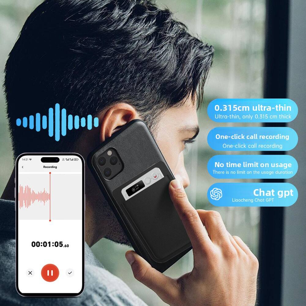 0.315cm ultra-thin  
Ultra-thin, only 0.315 cm thick  

One-click call recording  
One-click call recording  

No time limit on usage  
There is no limit on the usage duration  

Chat gpt  
Liaocheng Chat GPT