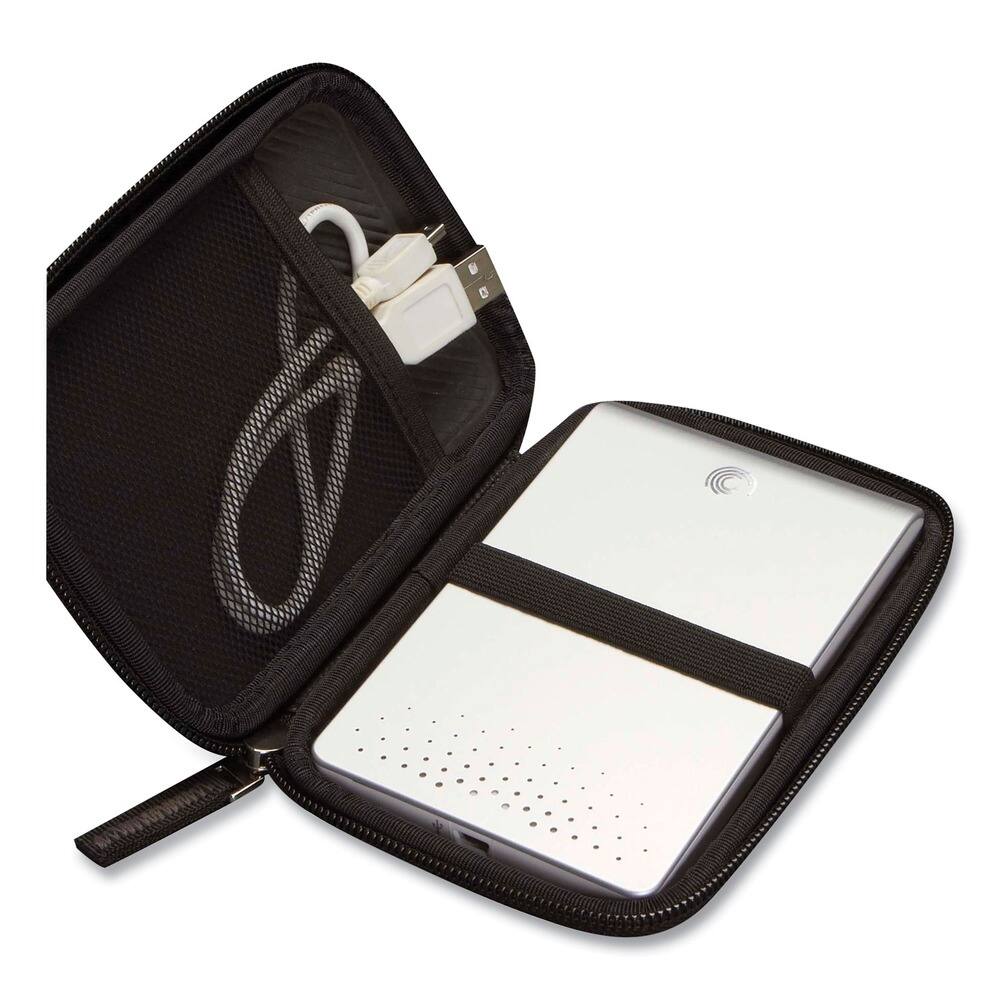 Left. Case Logic - Case Logic 3201314 Molded EVA Portable Hard Drive Case - Black - Black.