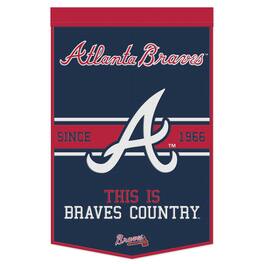 WinCraft - Atlanta Braves 24" x 38" Slogan Banner - Multicolor