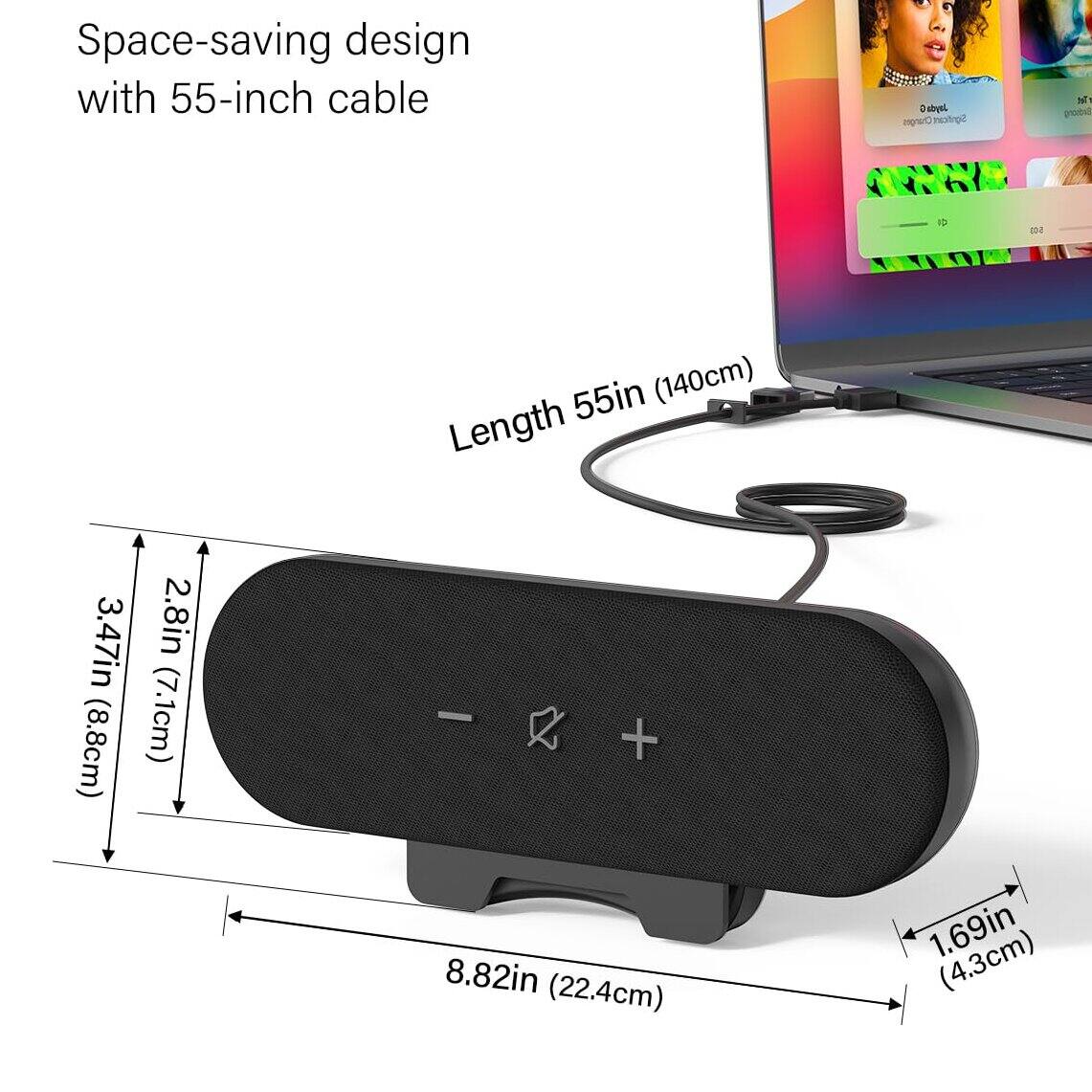 Space-saving design with 55-inch cable

Length 55in (140cm)

3.47in (8.8cm)

2.8in (7.1cm)

8.82in (22.4cm)

1.69in (4.3cm)