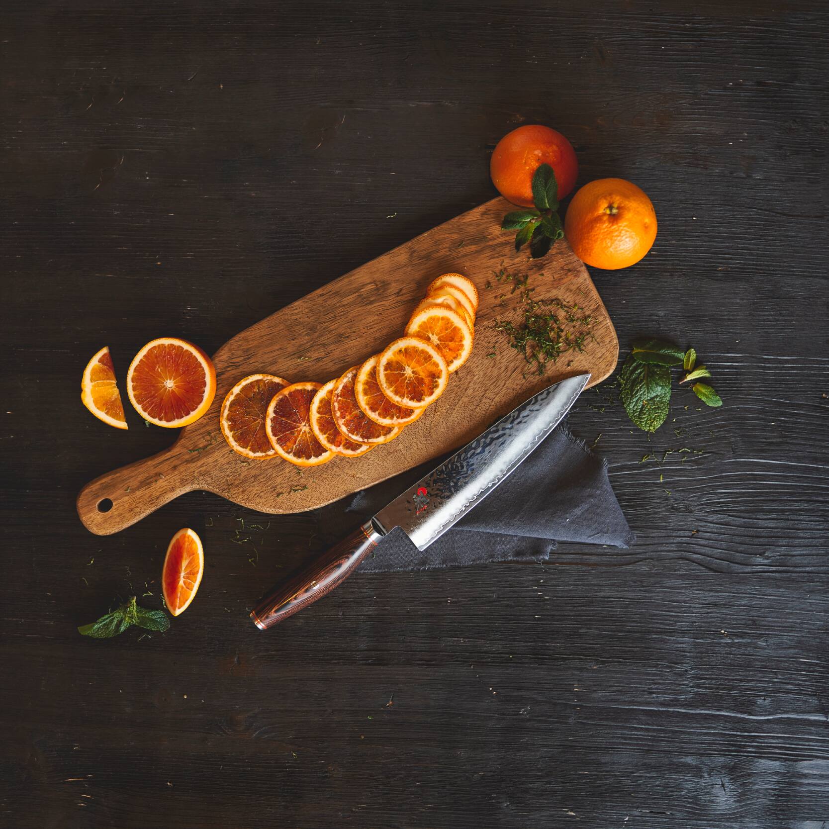 Alt View 5. Miyabi - Miyabi Artisan 8-inch Chef's Knife - Stainless Steel.