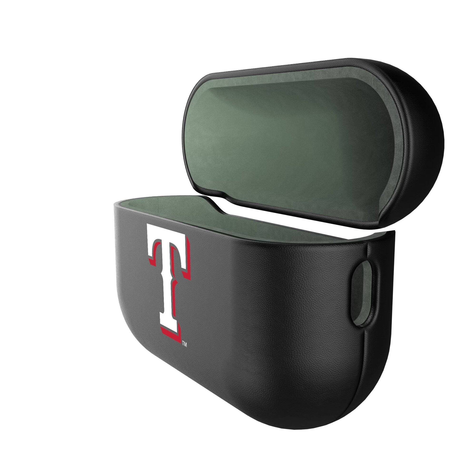 Alt View 1. Keyscaper - Texas Rangers Texas Rangers Insignia 2nd Gen AirPods Pro Case Cover - No Size - Black.