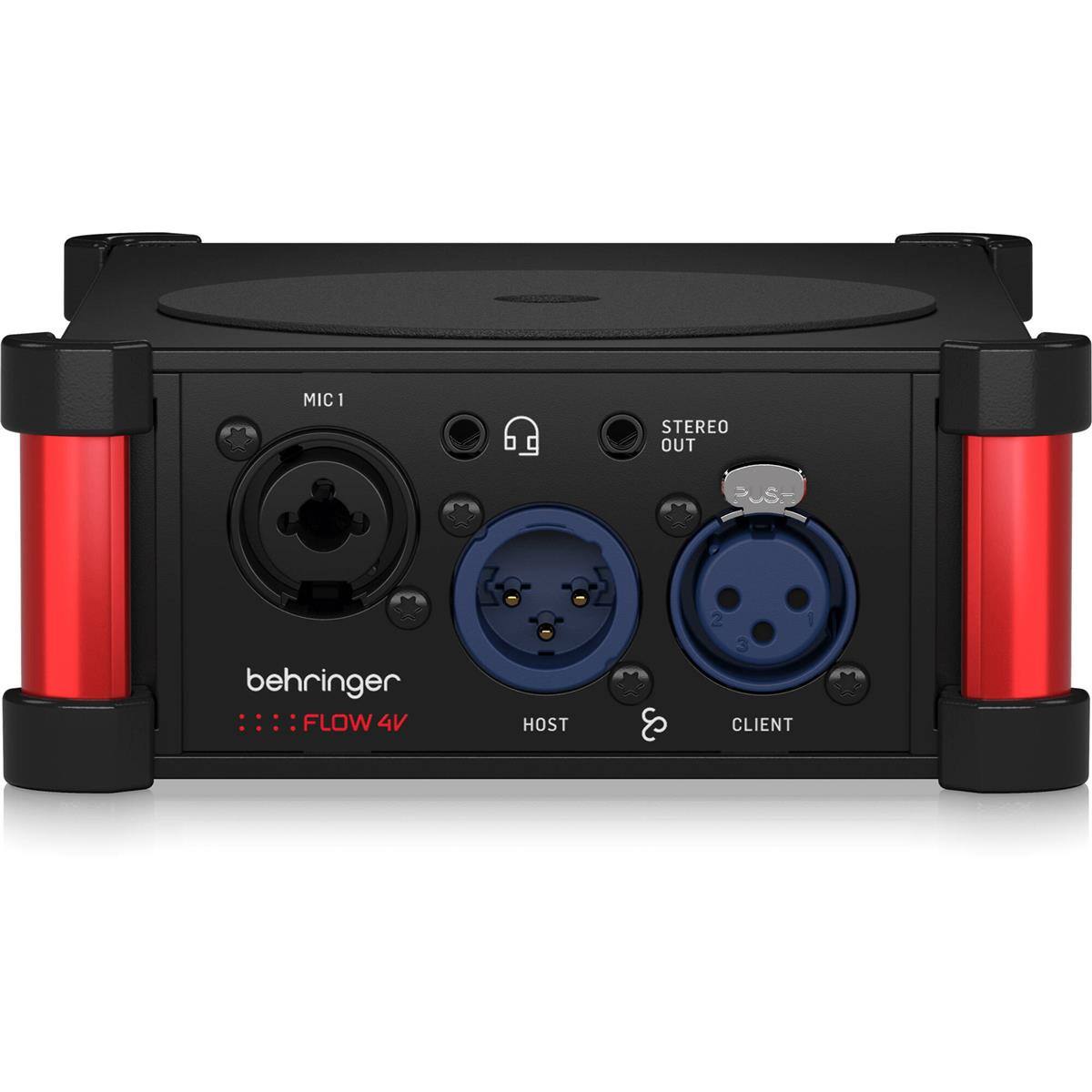 MIC 1  
STEREO OUT  
behringer  
FLOW 4V  
HOST CLIENT