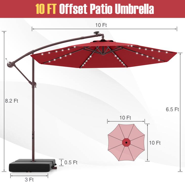 10 FT Offset Patio Umbrella

10 Ft
8.2 Ft
6.5 Ft
10 Ft
10 Ft
0.5 Ft
3 Ft