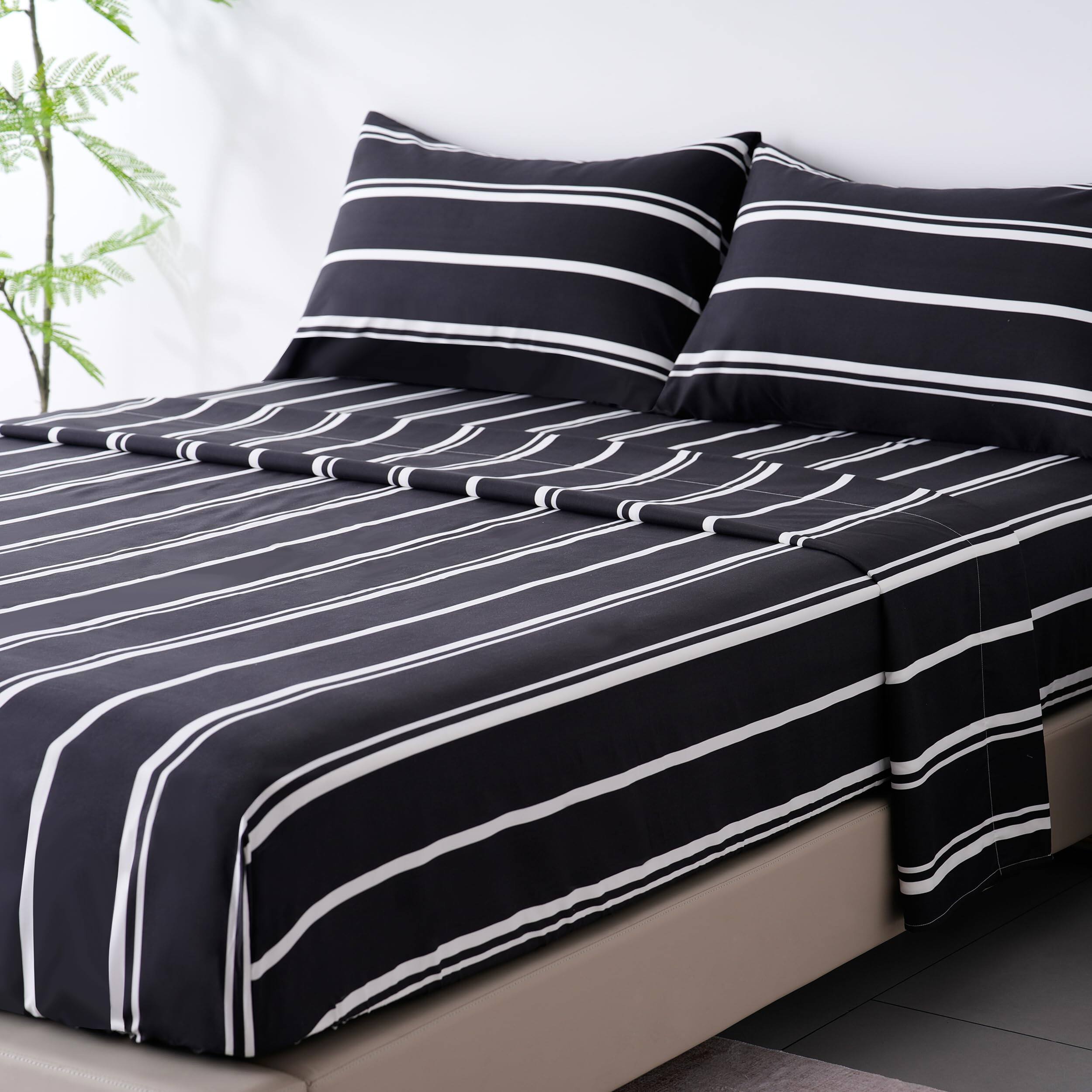 Stripe Black&white Queen