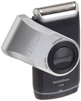 Braun - Electric Razor for Men, M90 Mobile Electric Shaver Silver
