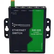 brain boxes
www.brainboxes.com
ETHERNET SWITCH
SW-008
8 PORT
10/100 SWITCH