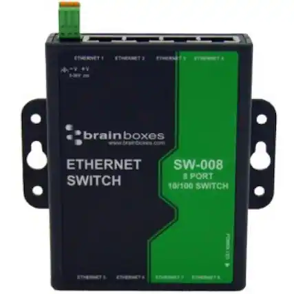 brain boxes
www.brainboxes.com
ETHERNET SWITCH
SW-008
8 PORT
10/100 SWITCH