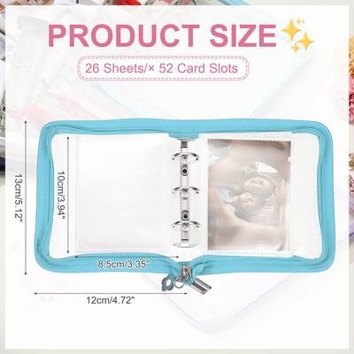 kpop card binder Includes backboards Unique Bargains A7 Photocard Binder