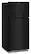 Angle. Amana - 28 in. Wide 14.3 cu. ft. Top-Freezer Refrigerator With A Large Crisper Drawer - Black.