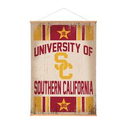 Evergreen Enterprises - USC Trojans 36" x 54" Large Canvas Wall Art Tapestry with Wood Frame - Multicolor
