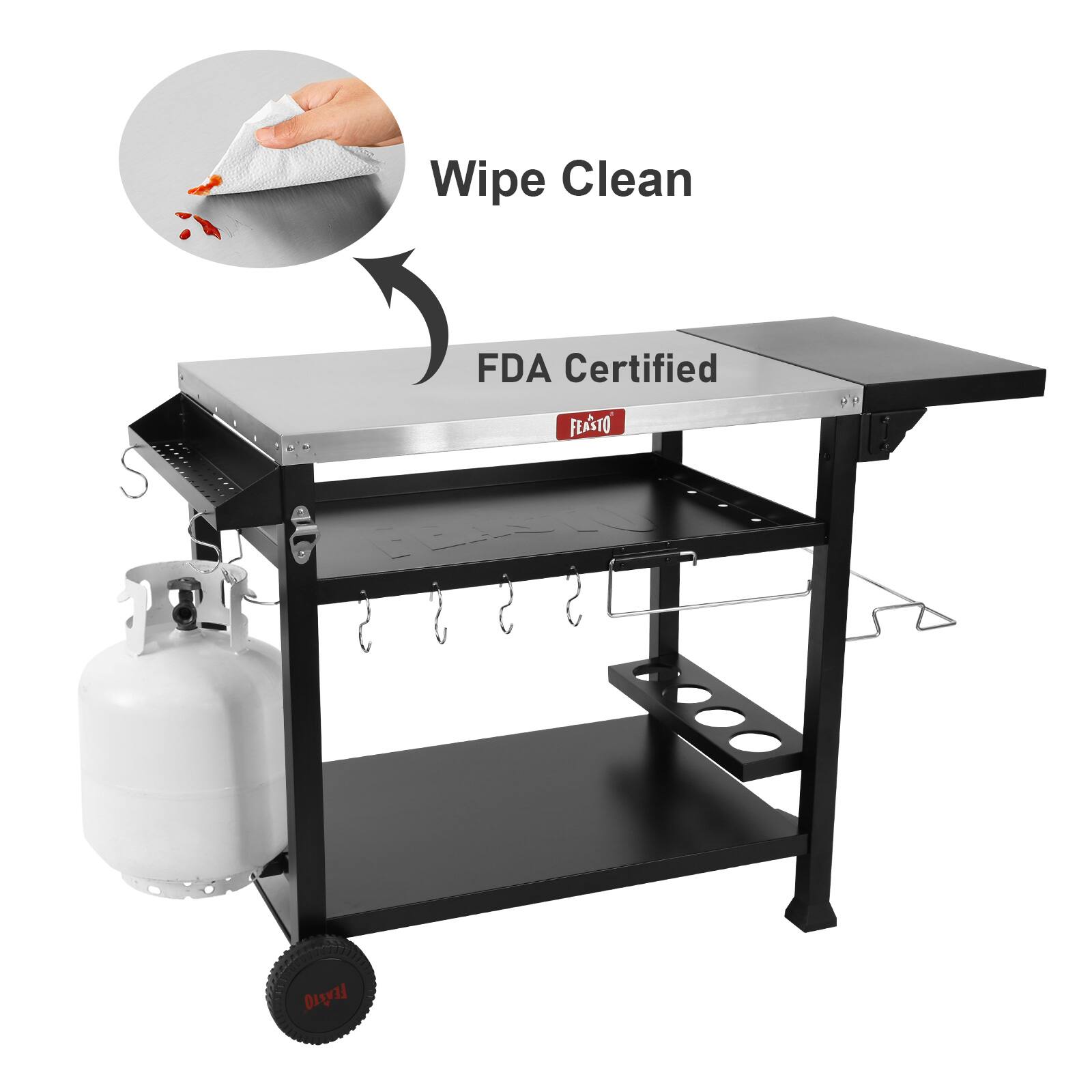 Wipe Clean  
FDA Certified  
FEASTO OP CO C1