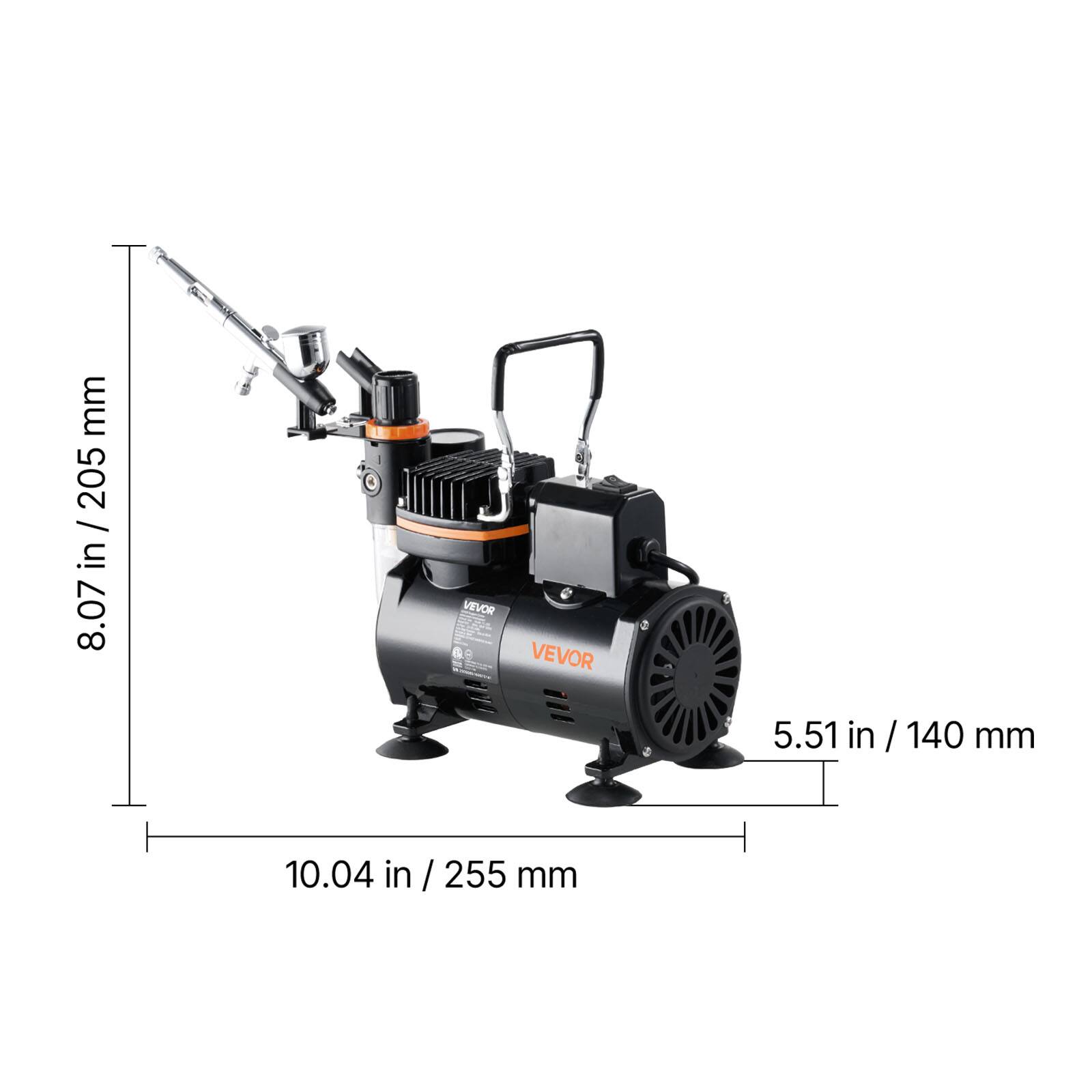 mm: 205 / in 8.07  
VEVOR  
5.51 in / 140 mm  
10.04 in / 255 mm