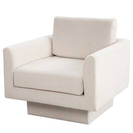 Ainfox - Single Sofa Sectional Sofa 360° Swivel Sofa - beige